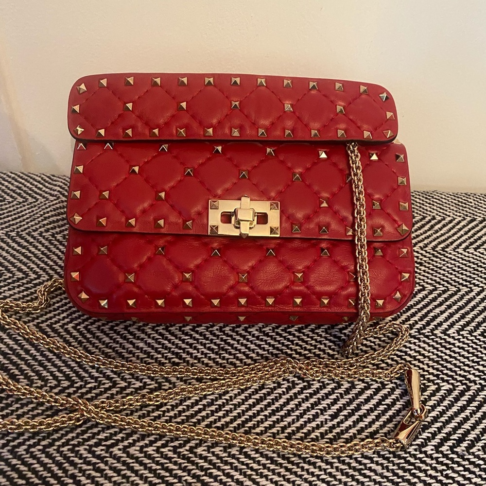 *SOLD* Small Valentino Garavani Rockstud Spike chain bag